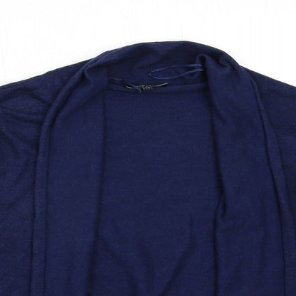 Womens UK Size 12 Papaya Blue Cardigan Jumper