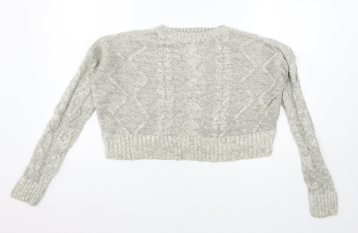 Womens UK Size M New Look Grey Pullover Jumper