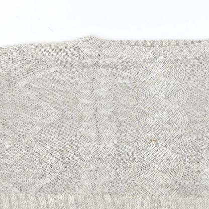 Womens UK Size M New Look Grey Pullover Jumper