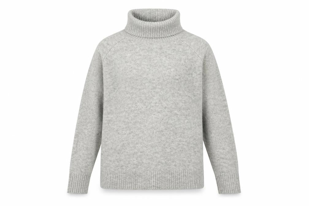 Front view of Marks & Spencer women’s red knit jumper, size UK 10