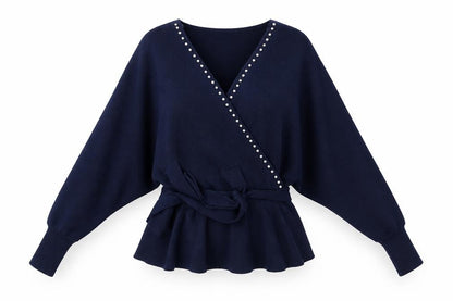 Womens UK Size M Blue Vanilla Blue Pullover Jumper