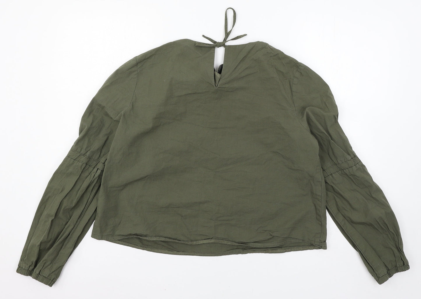Womens UK Size 14 New Look Green Basic Blouse