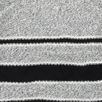F&F Womens Black Geometric Knit Pullover Jumper Size 10