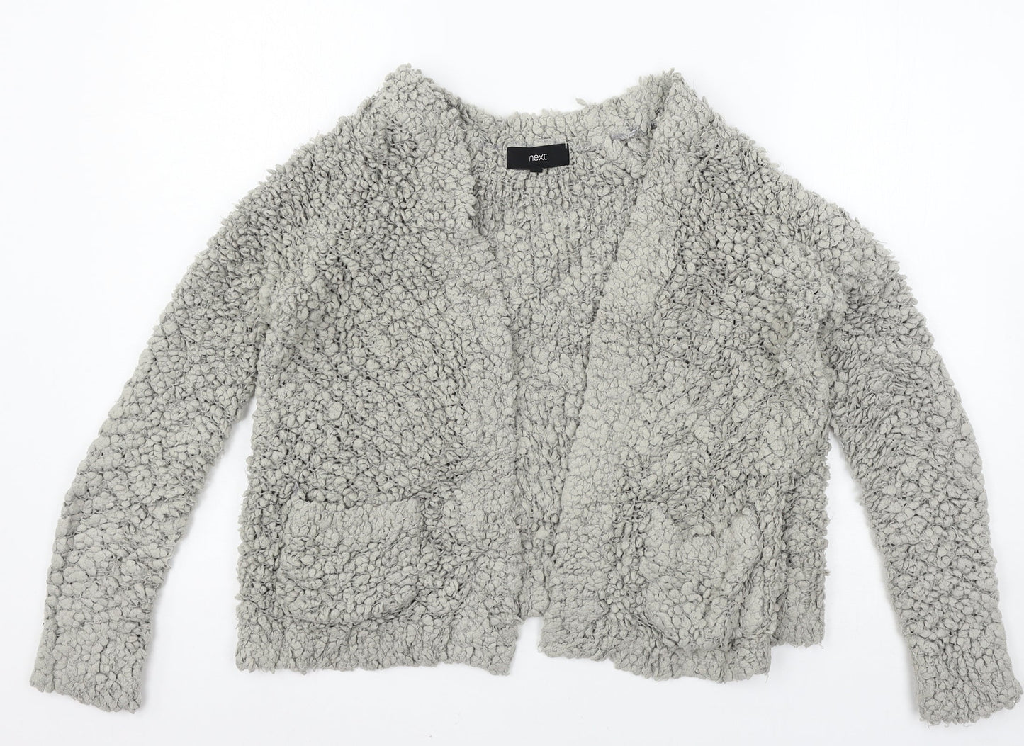 Womens UK Size S NEXT Grey Cardigan Jumper