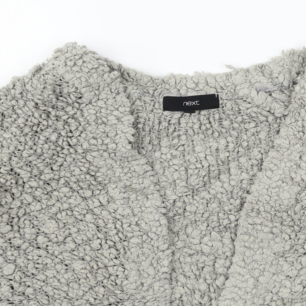 Womens UK Size S NEXT Grey Cardigan Jumper