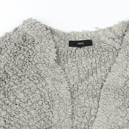 Womens UK Size S NEXT Grey Cardigan Jumper
