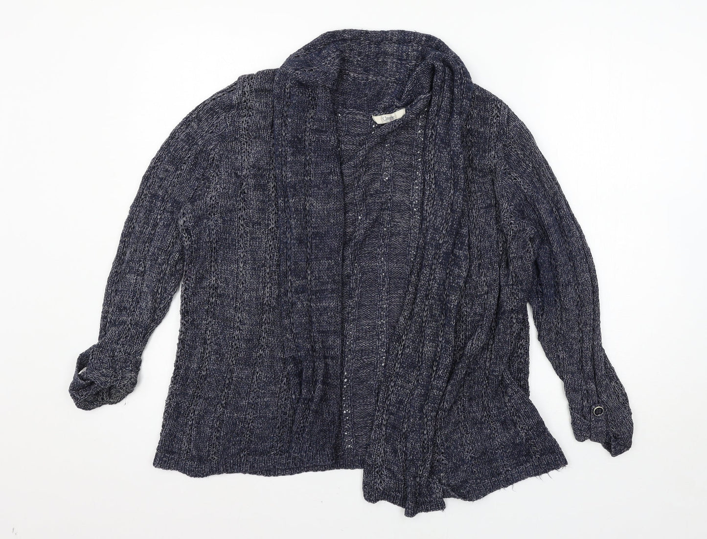 Womens UK Size 14 Marks and Spencer Blue Cardigan Jumper
