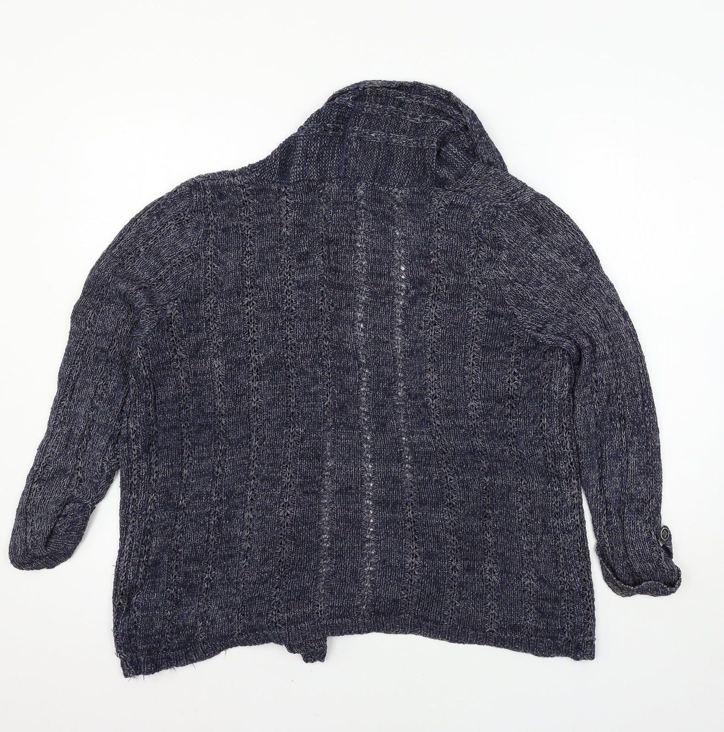 Womens UK Size 14 Marks and Spencer Blue Cardigan Jumper
