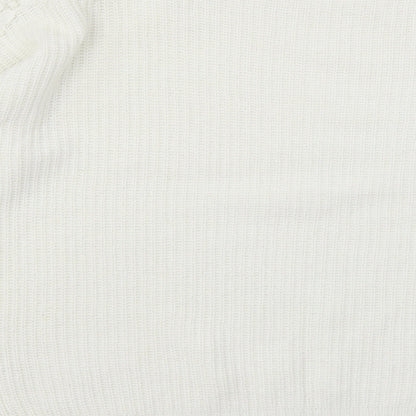 TU Womens White  Knit Pullover Jumper Size 8