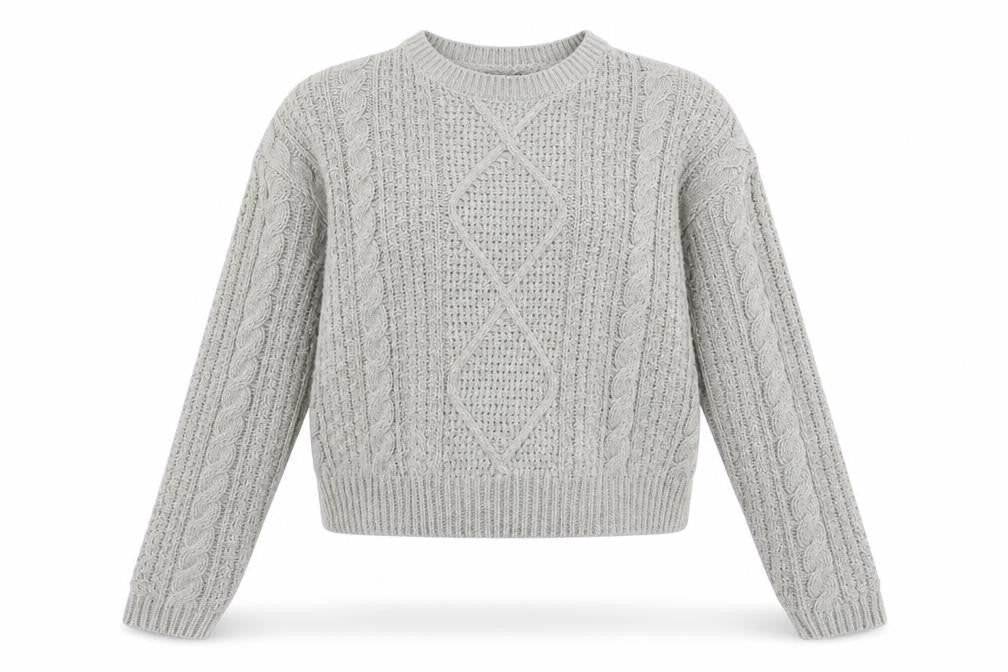 Womens UK Size 6 Atmosphere Grey Pullover Jumper