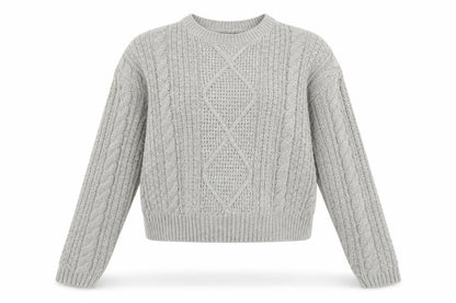 Womens UK Size 6 Atmosphere Grey Pullover Jumper