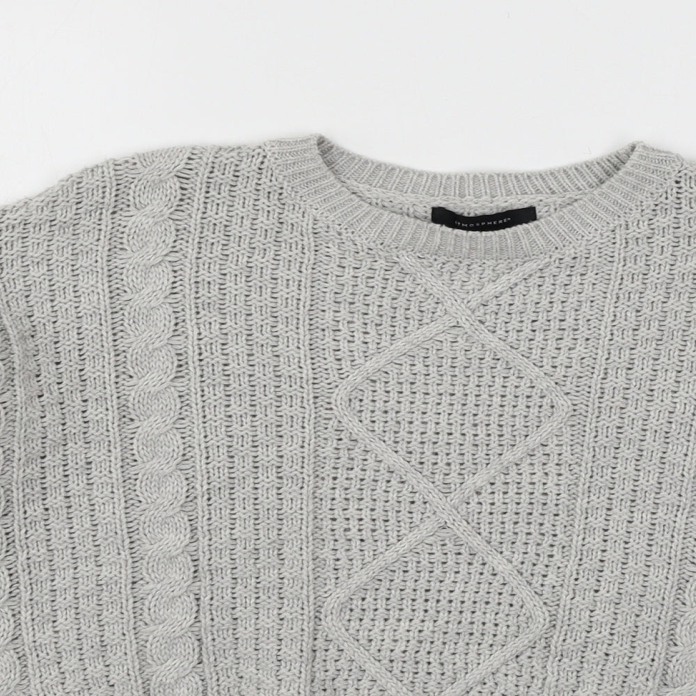 Womens UK Size 6 Atmosphere Grey Pullover Jumper