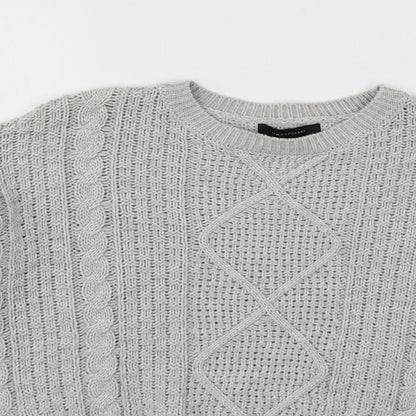 Womens UK Size 6 Atmosphere Grey Pullover Jumper