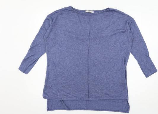 George Womens Blue  Knit Pullover Jumper Size 8