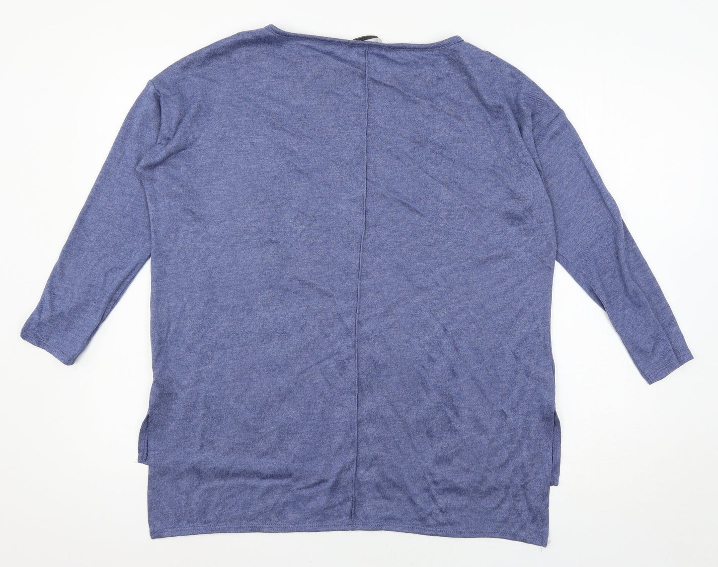 George Womens Blue  Knit Pullover Jumper Size 8