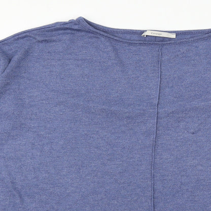 George Womens Blue  Knit Pullover Jumper Size 8