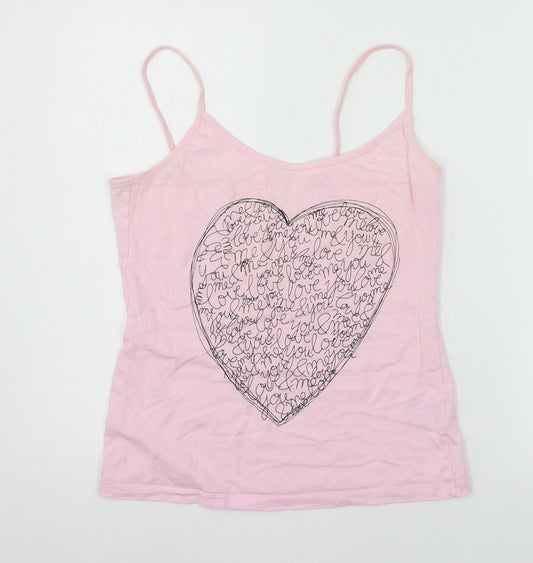 George Womens Pink  Jersey Basic Tank Size 8  - Love
