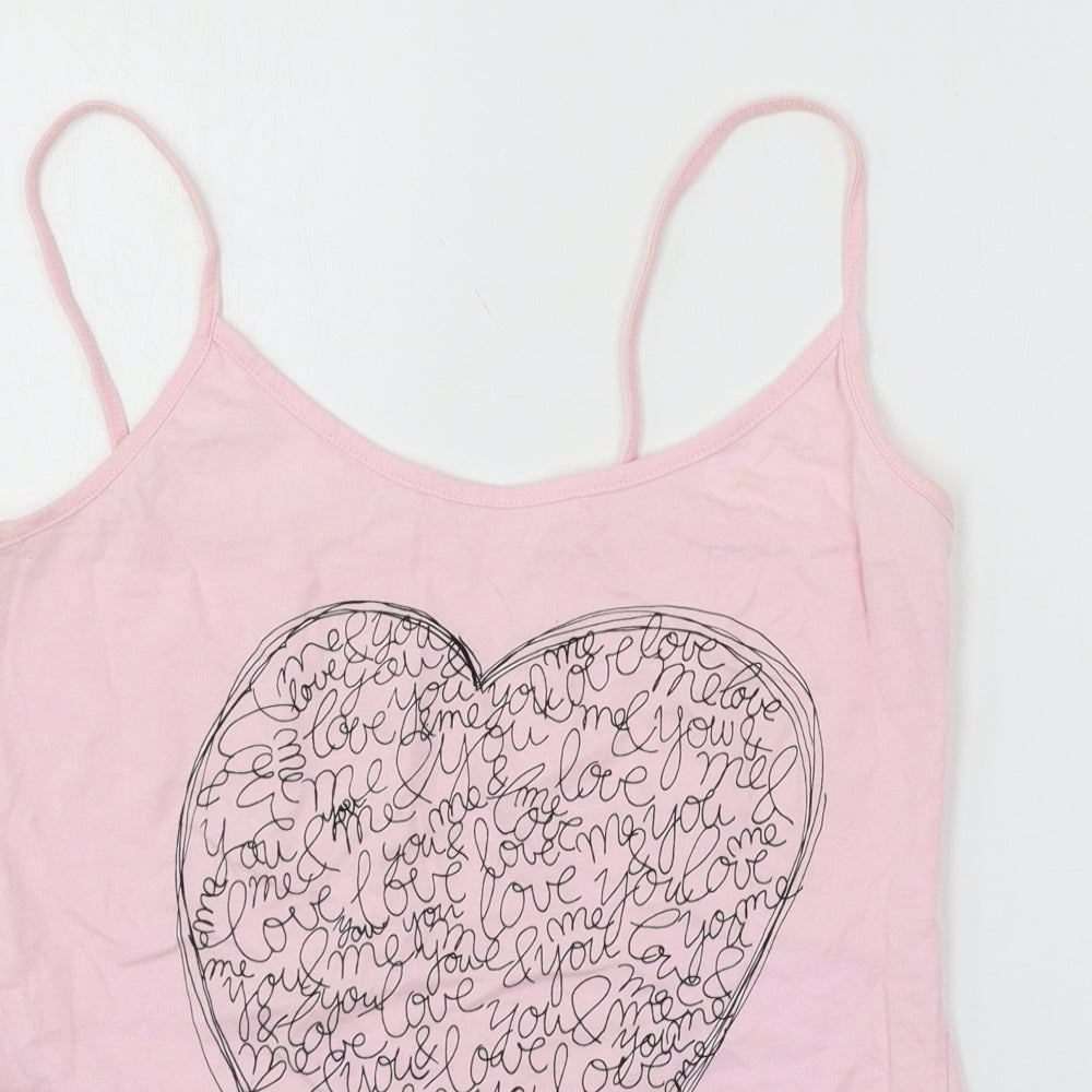 George Womens Pink  Jersey Basic Tank Size 8  - Love