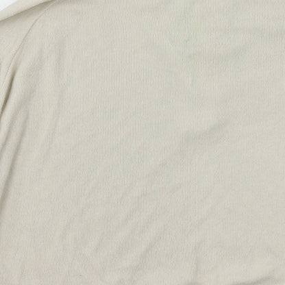 TU Womens Ivory  Jersey Pullover Sweatshirt Size 12