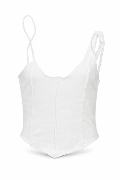 Womens UK Size XS SheIn White Basic Tank