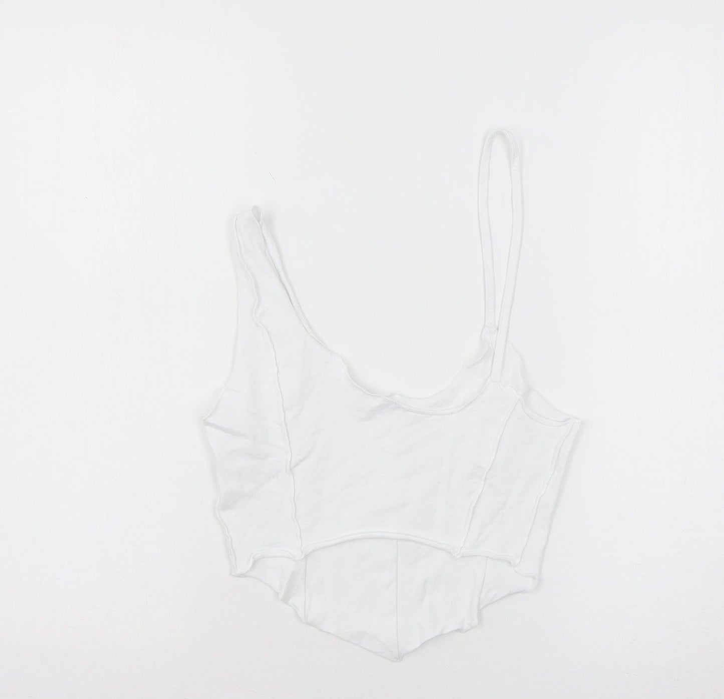 SheIn Womens White  Jersey Basic Tank Size XS