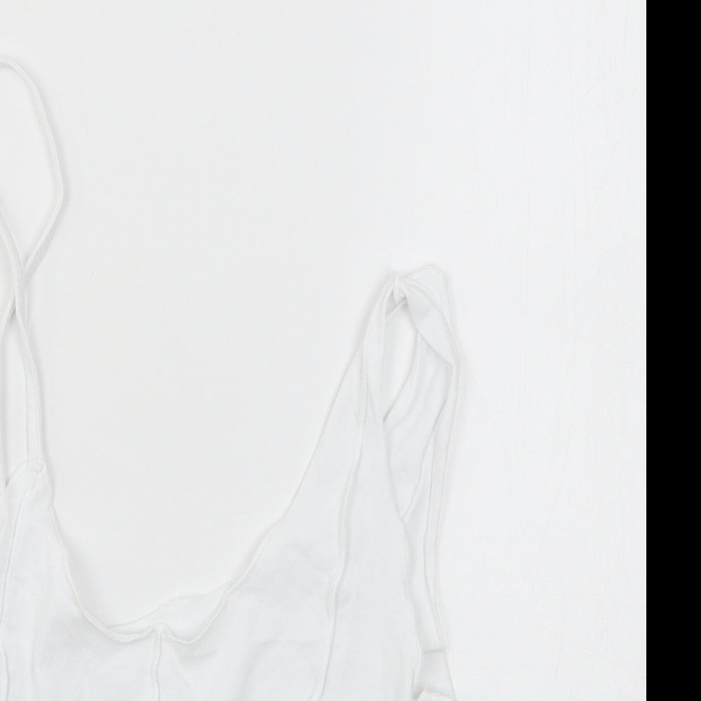 SheIn Womens White  Jersey Basic Tank Size XS