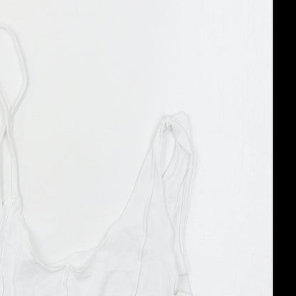 SheIn Womens White  Jersey Basic Tank Size XS