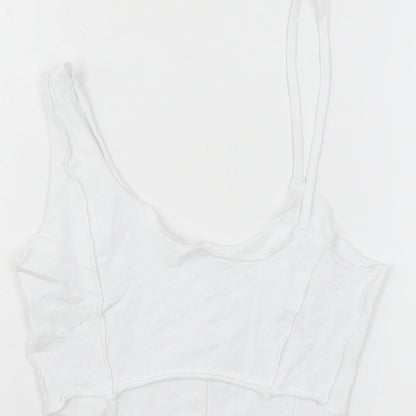 SheIn Womens White  Jersey Basic Tank Size XS