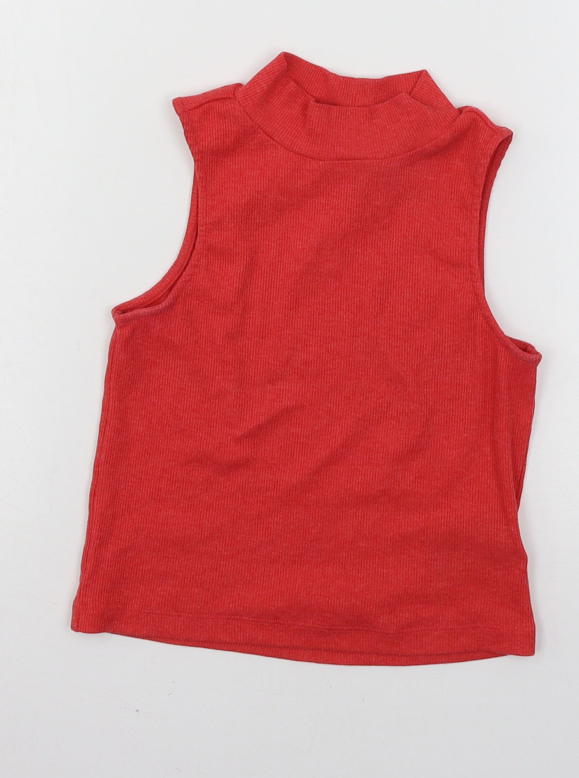 Womens UK Size XS Divided Red Basic T-Shirt