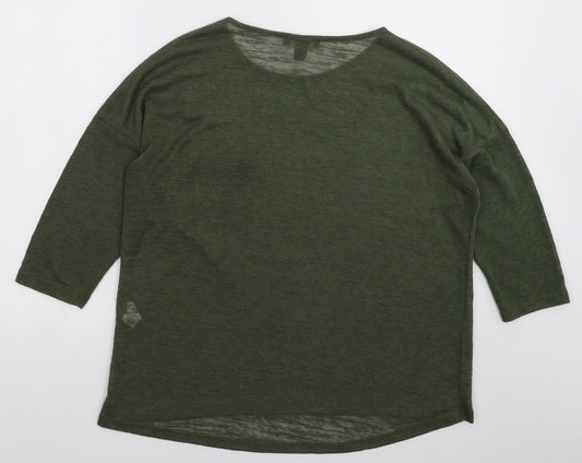 Womens UK Size 16 Atmosphere Green Pullover Jumper