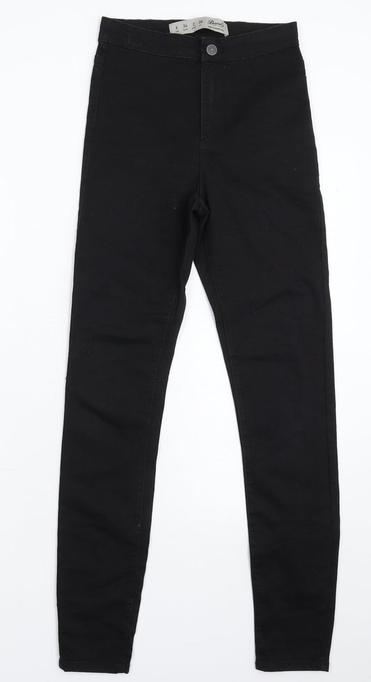 Denim & Co. Womens Black  Denim Jegging Jeans Size 6 L29 in