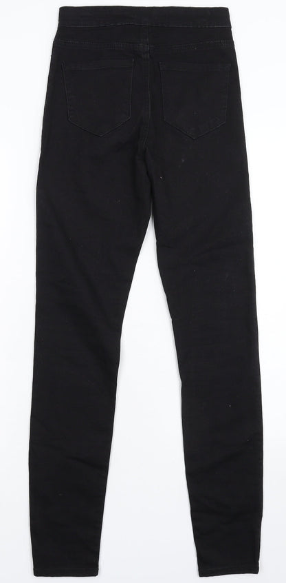 Denim & Co. Womens Black  Denim Jegging Jeans Size 6 L29 in