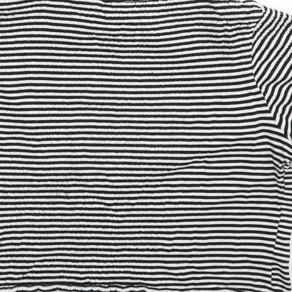 New Look Womens Multicoloured Striped  Basic T-Shirt Size 8