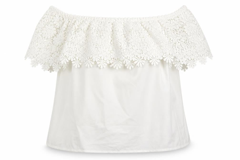 Womens UK Size L Isassy White Basic Blouse