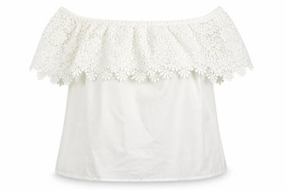 Womens UK Size L Isassy White Basic Blouse