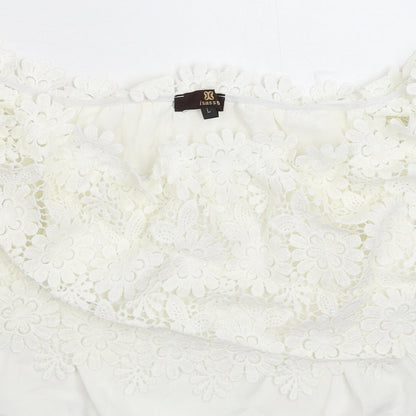 Womens UK Size L Isassy White Basic Blouse