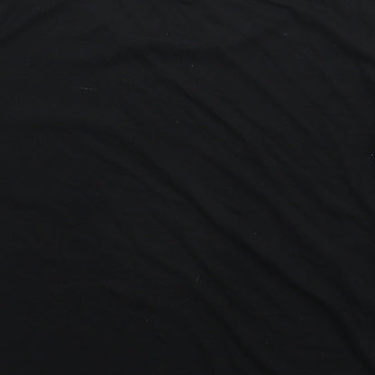 Womens UK Size S Divided Black Basic T-Shirt