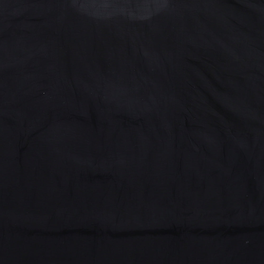 Zay Womens Black   Shirt Dress  Size L