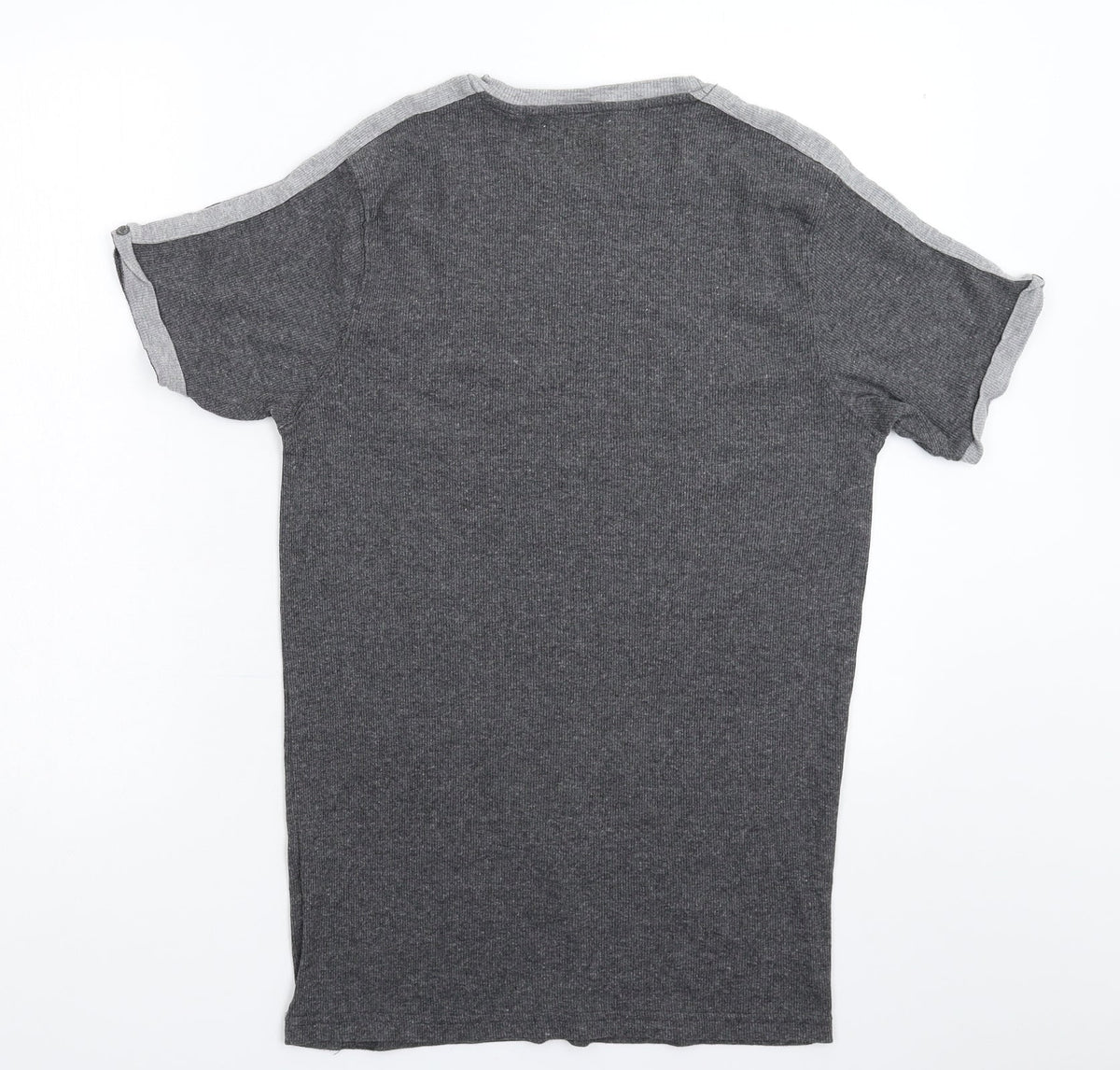 Back view of T-Traxx women’s grey basic t-shirt, size L