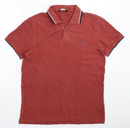 Very Mens Brown    Polo Size L