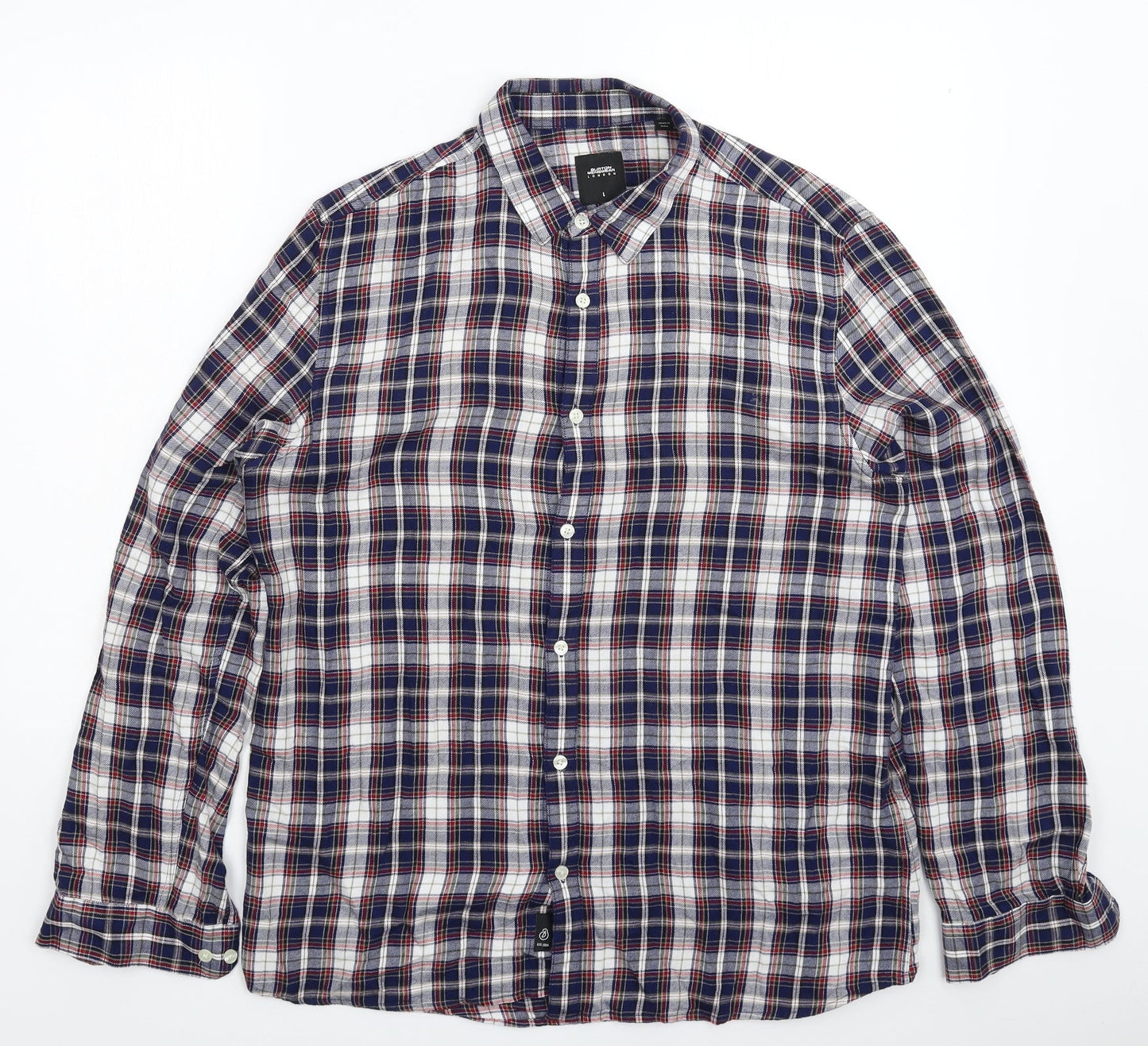 Mens UK Size L Burton Multicoloured  Button-Up Long Sleeve Casual Shirt
