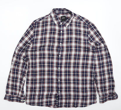 Mens UK Size L Burton Multicoloured  Button-Up Long Sleeve Casual Shirt