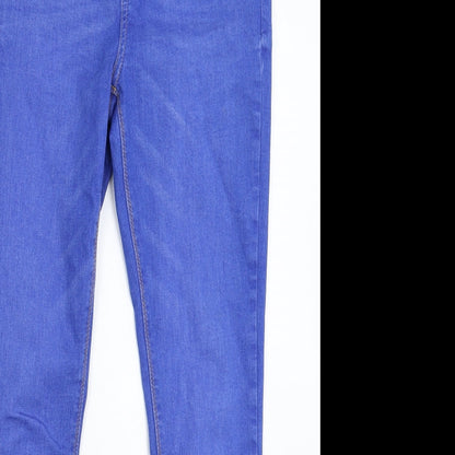 Denim & Co. Womens Blue  Denim Jegging Jeans Size 12 L30 in