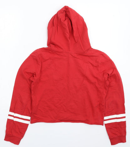 H&M Girls Red   Pullover Hoodie Size 14 Years