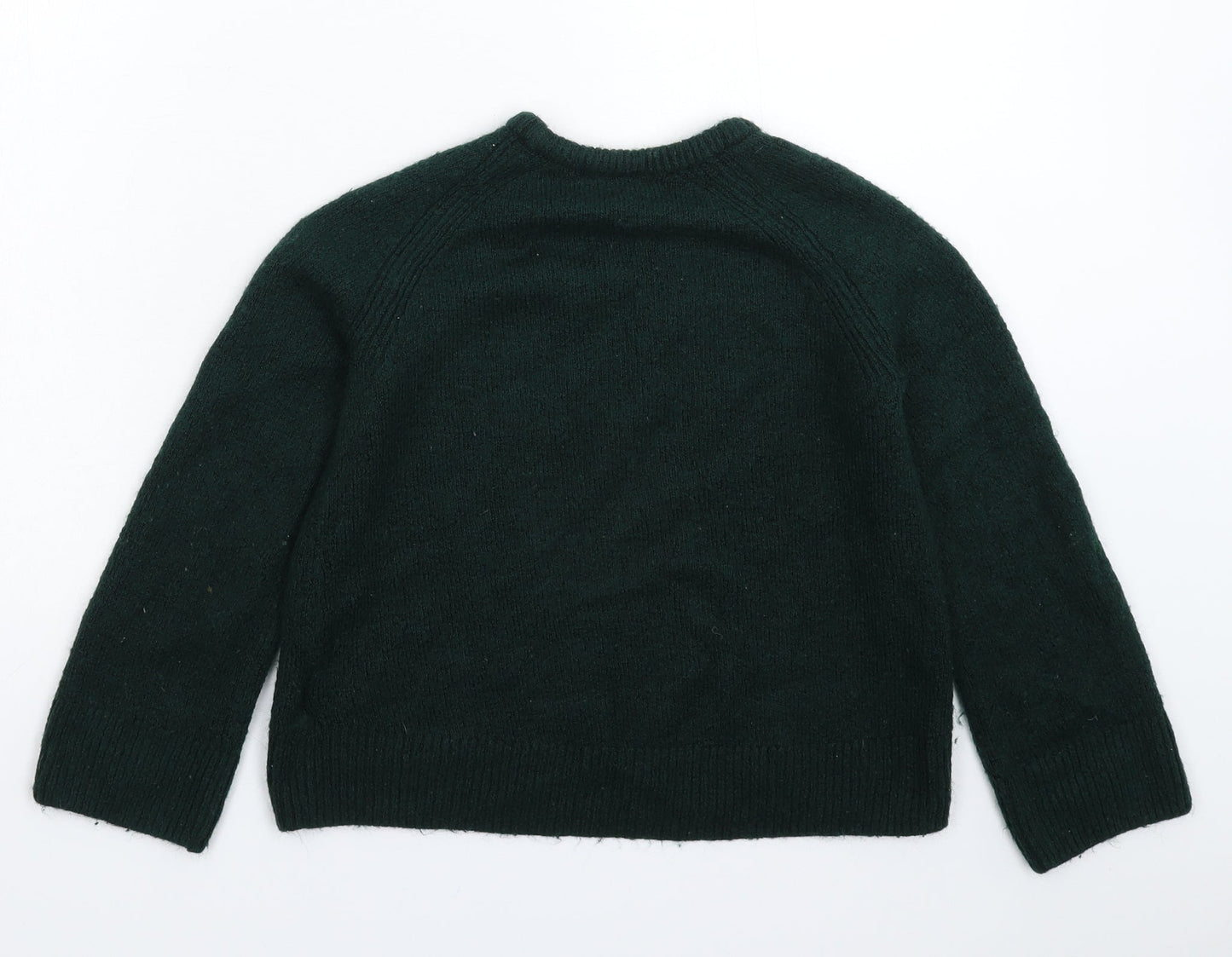 H&M Girls Green  Knit Pullover Jumper Size 14 Years