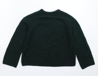 H&M Girls Green  Knit Pullover Jumper Size 14 Years