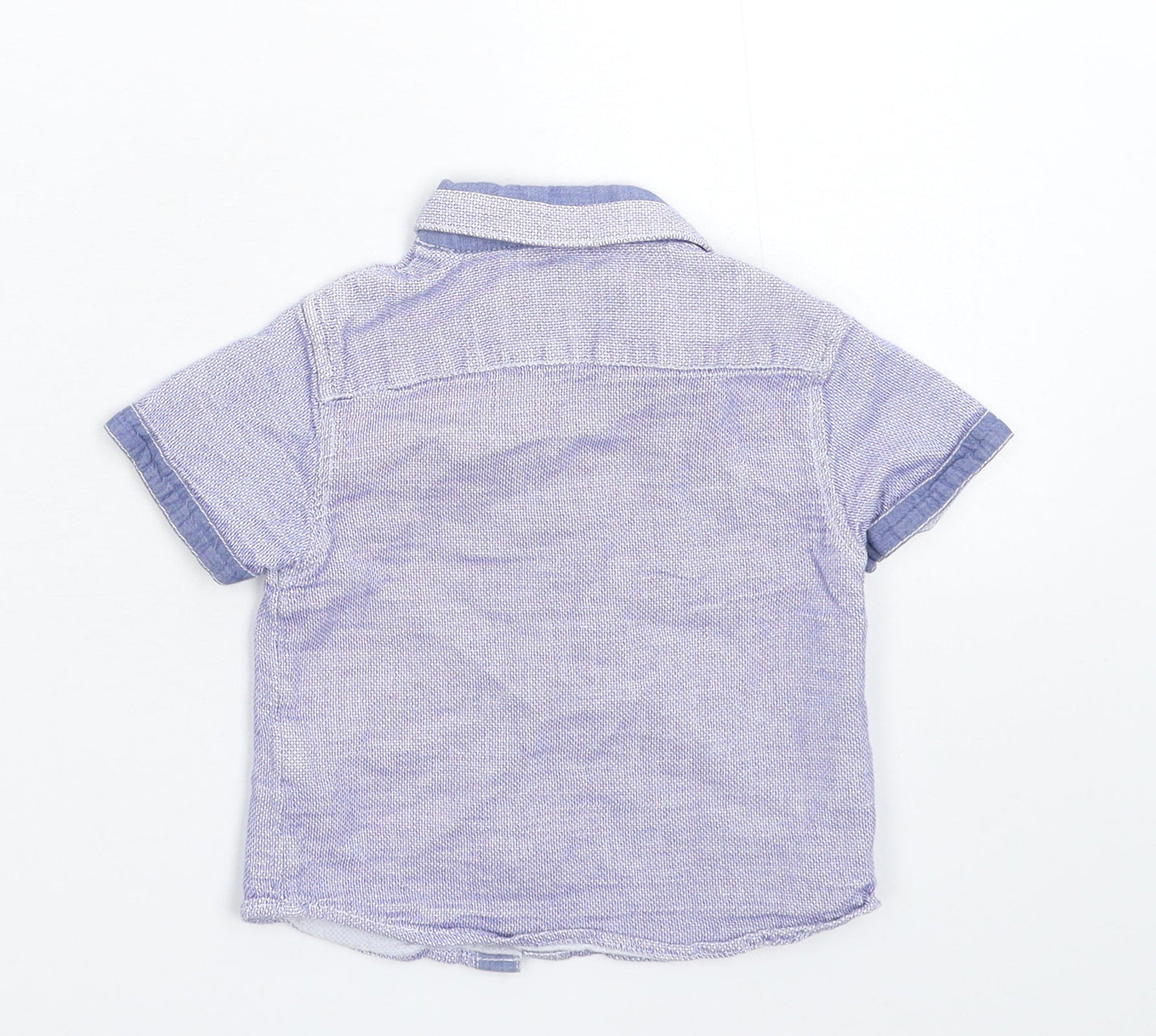 Matalan Baby Blue   Basic Button-Up Size 18-24 Months