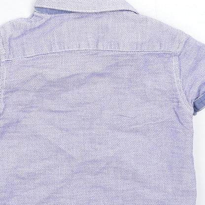 Matalan Baby Blue   Basic Button-Up Size 18-24 Months