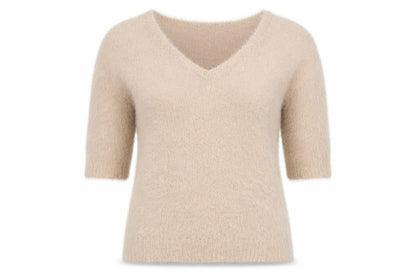 Womens UK Size 10 F&F Beige Pullover Jumper