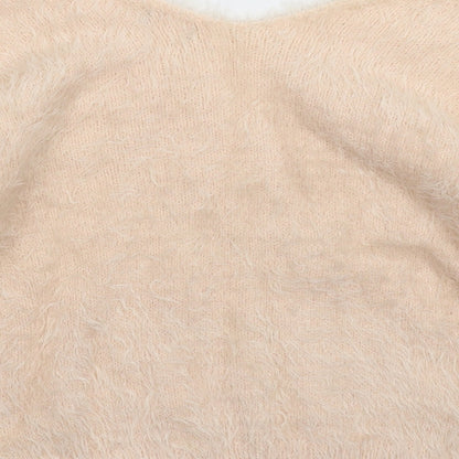 F&F Womens Beige  Knit Pullover Jumper Size 10